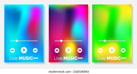 Music player design Vector illustration.