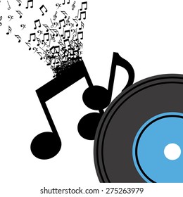 music player design, vector illustration eps10 graphic 