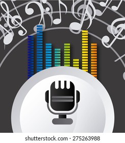 music player design, vector illustration eps10 graphic 