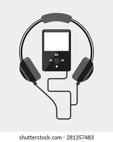 music player design, vector illustration eps10 graphic 