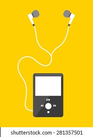 music player design, vector illustration eps10 graphic 
