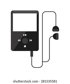 music player design, vector illustration eps10 graphic 
