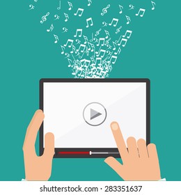 music player design, vector illustration eps10 graphic 