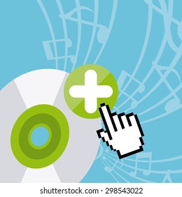 music player design, vector illustration eps10 graphic 