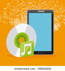 music player design, vector illustration eps10 graphic 