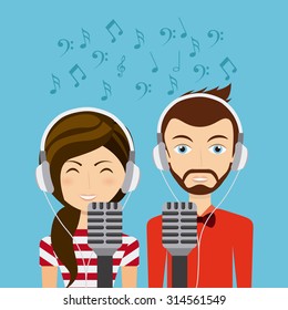music player design, vector illustration eps10 graphic 