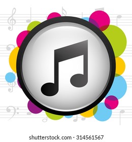 music player design, vector illustration eps10 graphic 