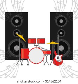 music player design, vector illustration eps10 graphic 