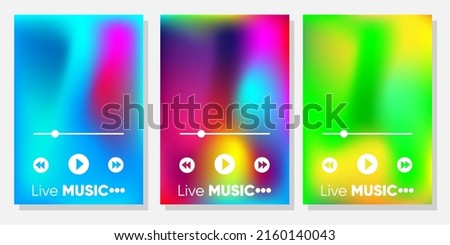 Music player design Vector illustration.