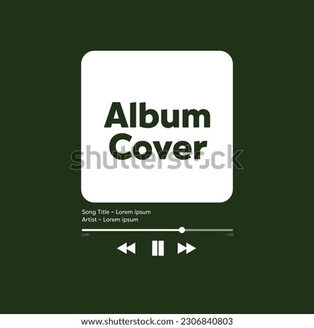 Music player Display vector design