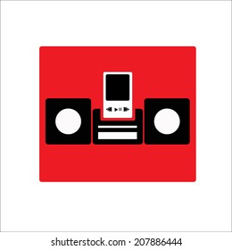 Music player with docking station