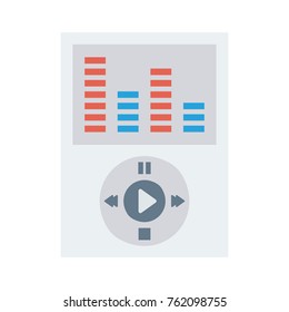 music player Flat icon