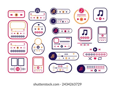 Conjunto de pantalla de marco del reproductor de música