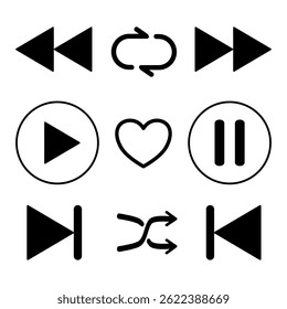 Music player icon design illustration 
