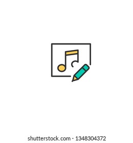 Music Player icon design. Interaction icon vector illustration