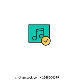 Music Player icon design. Interaction icon vector illustration