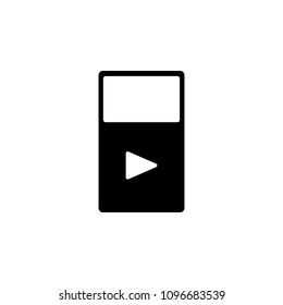 music player icon. Element of web icon with one color for mobile concept and web apps. Isolated music player icon can be used for web and mobile on white background