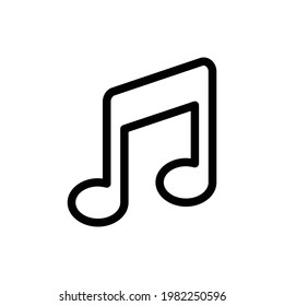 Music Player Icon, Line Vector graphics
