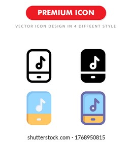Musikplayer-Icon-Paket einzeln auf weißem Hintergrund. für Ihr Webdesign, Logo, App, UI. Vektorgrafik-Illustration und bearbeitbarer Strich. EPS10.