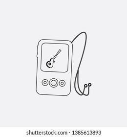music player icon sign signifier vector