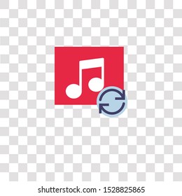 music player icon sign and symbol. music player color icon for website design and mobile app development. Simple Element from interaction assets collection for mobile concept and web apps icon.