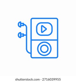 ícone do player de música assinar vetor