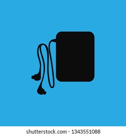 music player icon vector