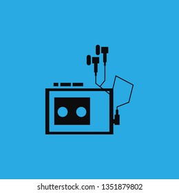 music player icon vector