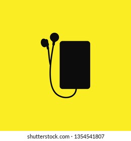 music player icon vector