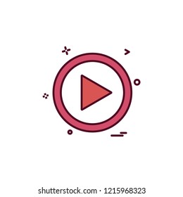 music player icon vector design