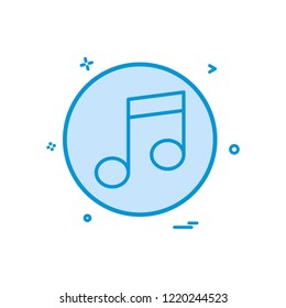 music player icon vector design