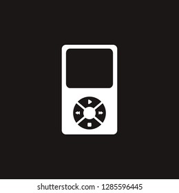 music player icon. music player vector design. sign design