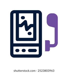 Icono del reproductor de música. Icono de Vector de doble tono para su Sitio web, móvil, presentación y diseño de logotipo.