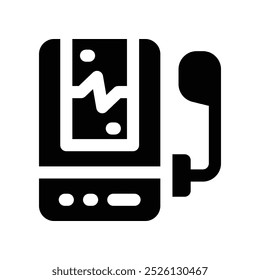 music player icon. vector glyph icon for your website, mobile, presentation, and logo design.
