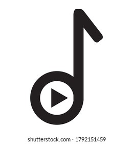  Icono de reproductor de música. diseño gráfico vectorial