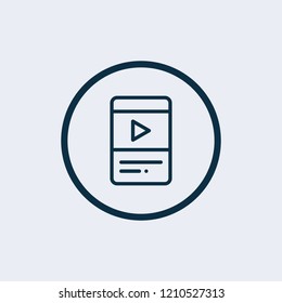 Music player icon. Vector illustration