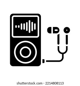 Icono de reproductor de música. ilustración vectorial