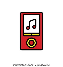 Music Player Icon Vector Illustration
