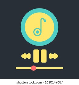 Music player interface chalk icons set. Next and previous, pause. Audio player isolated vector chalkboard illustrations