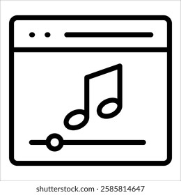 Music Player Interface Icon Element For Design