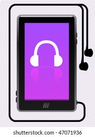 music player with large screen