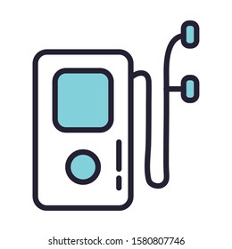 music player mp3 device icon vector illustration design