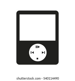 music player mp3 icon vector illustration design