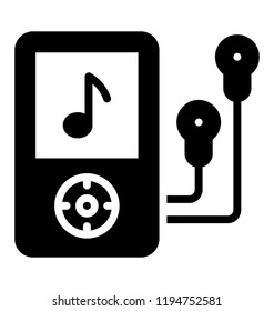 A music player, mp3 or ipod