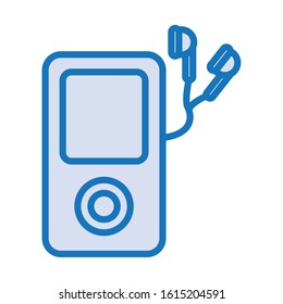 music player mp3 isolated icon vector illustration design
