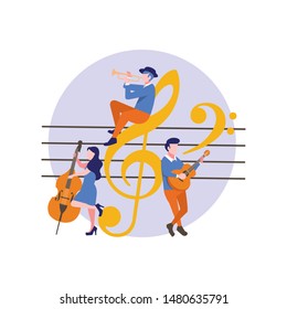 music player with Musical note