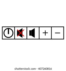 Music player navigation icons. Vector illustration
