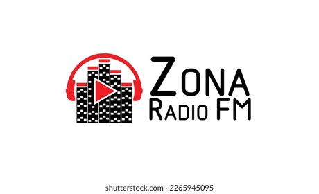 Music Player Radio Logo Design