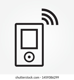music player remote wifi device icon vector illustration design