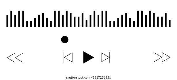 Ilustração da interface Retro do Music Player